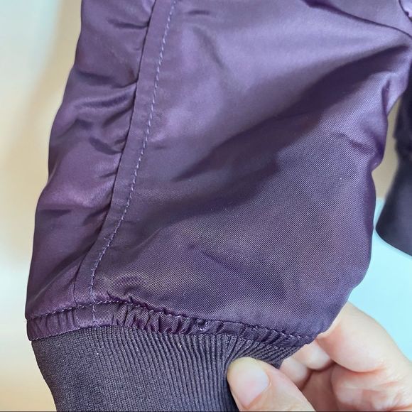 Aritzia Talula Plum Whitby Quilted Bomber Jacket - Picture 8 of 14